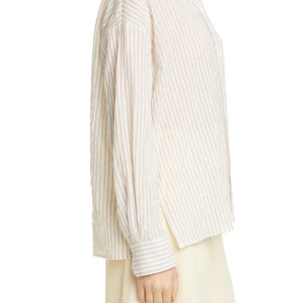 Stripe Boxy Woven Shirt - Picture 4 of 5